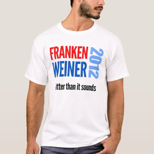 Al Franken/トニーのウィーナーの2012年の選挙 Tシャツ (正面)