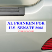 AL FRANKEN FOR US JOURNEY 2008シール バンパーステッカー (車上)