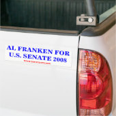 AL FRANKEN FOR US JOURNEY 2008シール バンパーステッカー (トラック上)