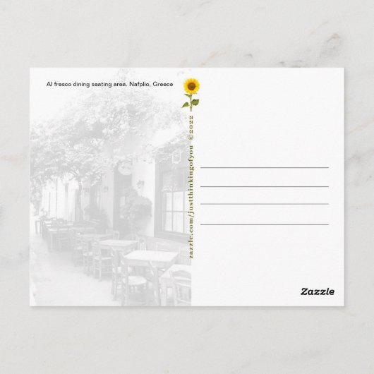 Al Fresco, Nafplio, Greece – ポストカード (裏面)