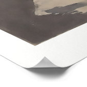 Al Fresco Seaside Dining Oil Painting ポスター (角)