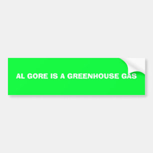 AL GOREは温室効果ガスです バンパーステッカー