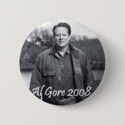 Al Gore 2008ボタン 缶バッジ (正面)