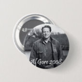 Al Gore 2008ボタン 缶バッジ (正面&裏面)