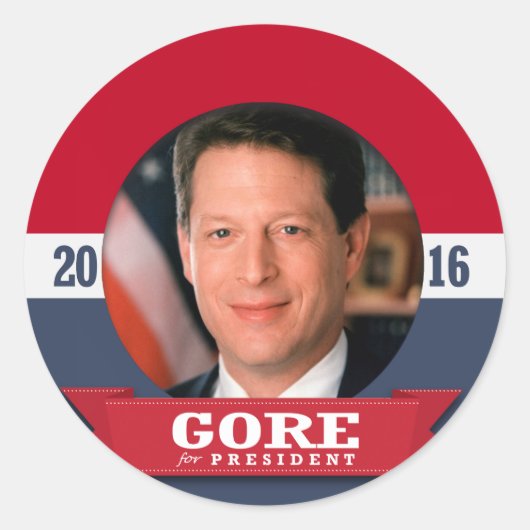 AL GORE 2016 ラウンドシール (正面)