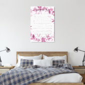 Al HaNisim Hanukkah祈りの言葉（ヘブライ語と英語） キャンバスプリント (インサイチュ (寝室))