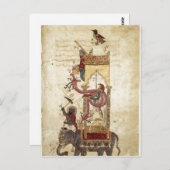 Al-Jazari: The Elephant Clock （機械式時計， w） ポストカード (正面/裏面)