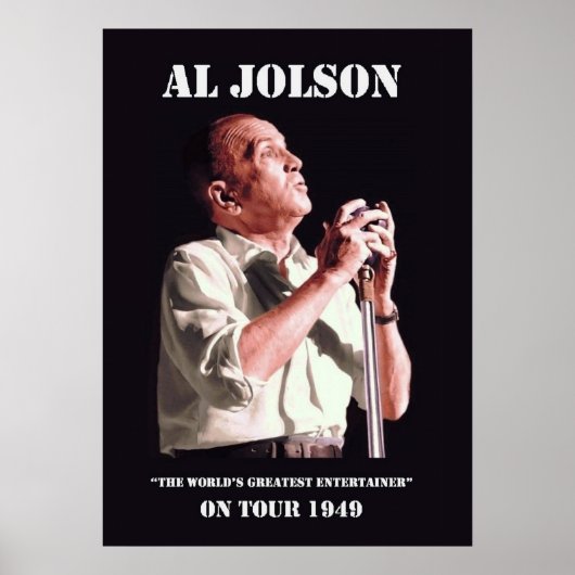 Al Jolson on Tour Poster ポスター (正面)