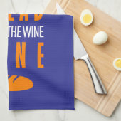 Al pan, pan, y al vino, vino キッチンタオル (四つ折り)