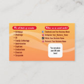 Al pastor Tacos名刺 名刺 (裏面)