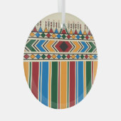 Al-Qatt Al-Asiri幾何学的パタインスパイアーン。 ガラスオーナメント (正面右)