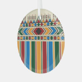 Al-Qatt Al-Asiri幾何学的パタインスパイアーン。 ガラスオーナメント (正面左)