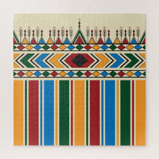 Al-Qatt Al-Asiri幾何学的パタインスパイアーン。 ジグソーパズル