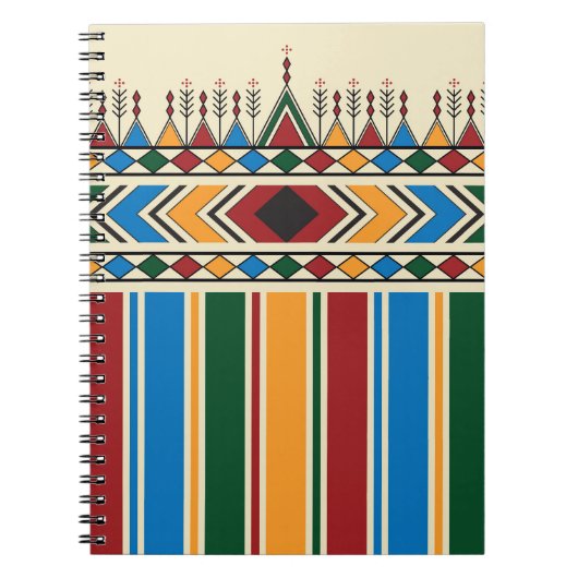 Al-Qatt Al-Asiri幾何学的パタインスパイアーン。 ノートブック (正面)