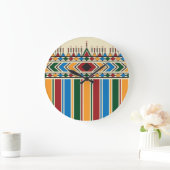 Al-Qatt Al-Asiri幾何学的パタインスパイアーン。 ラージ壁時計 (ホーム)