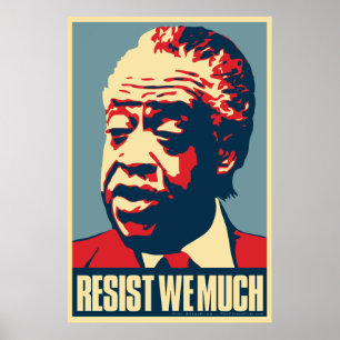 Al Sharpton "Reist we much" Obama Parodyポスター ポスター
