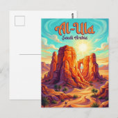 Al-Ula Old Town Saudi Arabia ポストカード (正面/裏面)
