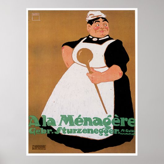 Ala Menagere Vintage Food Ad Art ポスター (正面)