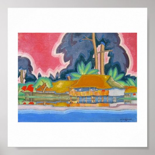 Ala Wai, Honolulu by Arman Manookian c.1920年代 ポスター (正面)