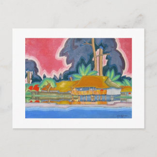 Ala Wai, Honolulu by Arman Manookian c.1920年代 ポストカード