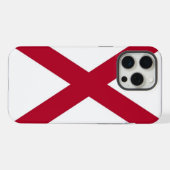 Alabamaの旗のApple iPhone 15 Pro Maxケース iPhoneケース (裏面横)