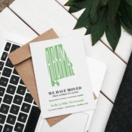 ALABAMA新しいアドレスを移動しました新しいホーム ポストカード