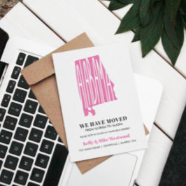 ALABAMA新しいアドレスを移動しました新しいホーム ポストカード