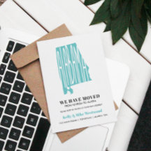 ALABAMA新しい住所を移動した新しいホームポストカー