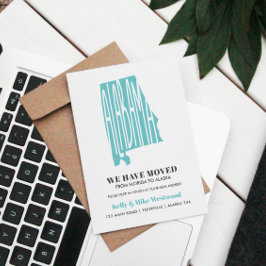 ALABAMA新しい住所を移動した新しいホームポストカー ポストカード