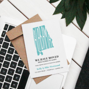 ALABAMA新しい住所を移動した新しいホームポストカー ポストカード