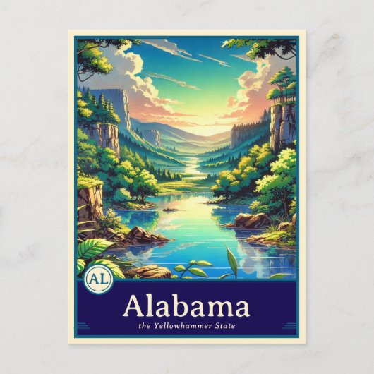 Alabama | Anime Style Cel Shaded Postcard ポストカード (正面)