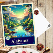 Alabama | Anime Style Cel Shaded Postcard ポストカード