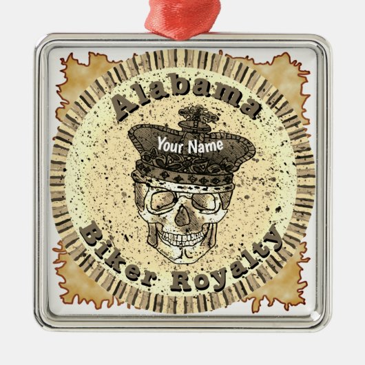 Alabama Biker  メタルオーナメント (正面)