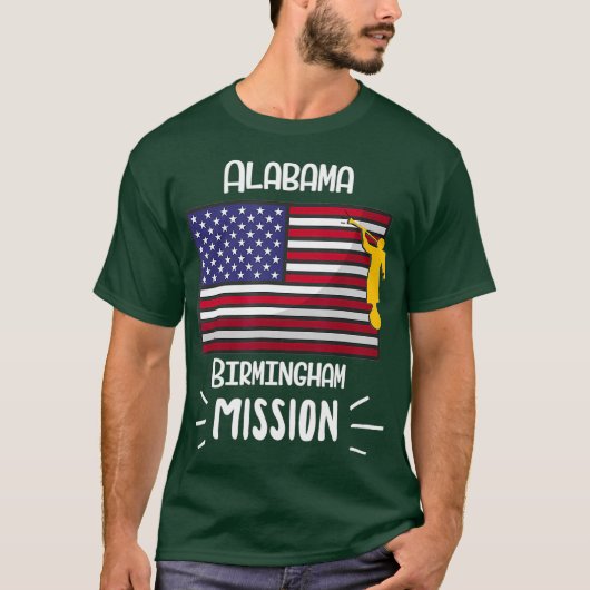 Alabama Birmingham Mormon LDS Mission Missionary Tシャツ (正面)