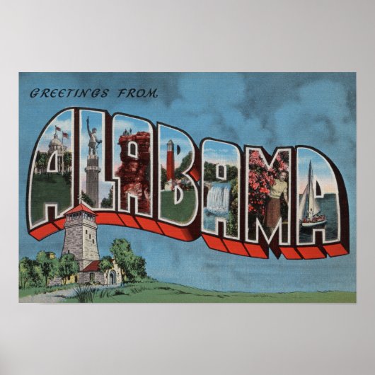 Alabama (Blue)Large Letter ScenesAlabama ポスター (正面)