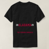 Alabama Crimson Tide 2025 Tシャツ (デザイン正面)
