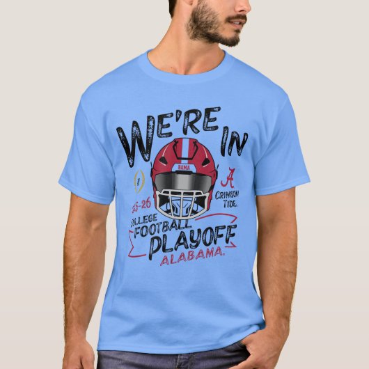 Alabama Crimson Tide College Football Playoff 2025 Tシャツ (正面)