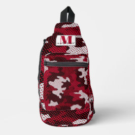 Alabama Crimson & White Bold Tide Camo Printed  スリングバッグ