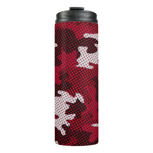 Alabama Crimson & White Bold Tide Camo Printed  タンブラー (正面)