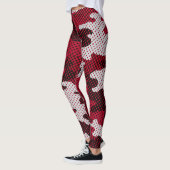 Alabama Crimson & White Bold Tide Camo Printed レギンス (左)