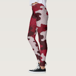 Alabama Crimson & White Bold Tide Camo Printed  レギンス