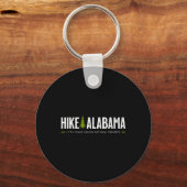 Alabama Hike Little River Canyon Tree Retro Graphi キーホルダー (正面)
