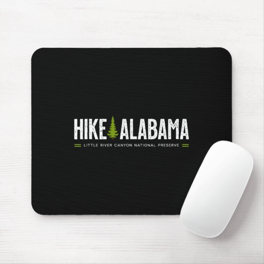 Alabama Hike Little River Canyon Tree Retro Graphi マウスパッド (マウス)