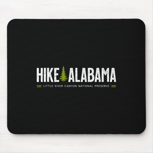 Alabama Hike Little River Canyon Tree Retro Graphi マウスパッド (正面)