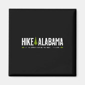 Alabama Hike Little River Canyon Tree Retro Graphi マグネット (正面)