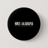 Alabama Hike Little River Canyon Tree Retro Graphi 缶バッジ (正面)