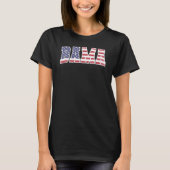 Alabama Patriotic US Flag Design for Patriots Tシャツ (正面)