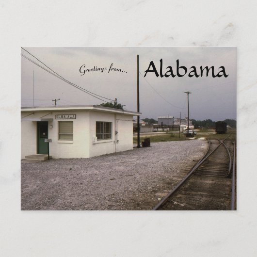Alabama Railroad Office in Elba Alabama ポストカード (正面)