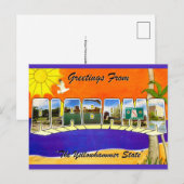 Alabama Retro Greeting ポストカード (正面/裏面)