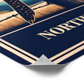 Alabama State Bird - Northern Flicker Vintage  ポスター (角)